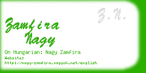 zamfira nagy business card